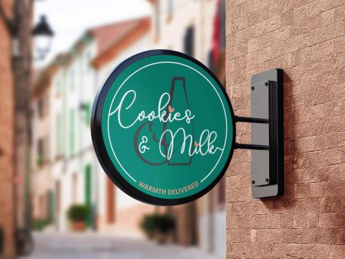 Cookies and Milk Street Sign